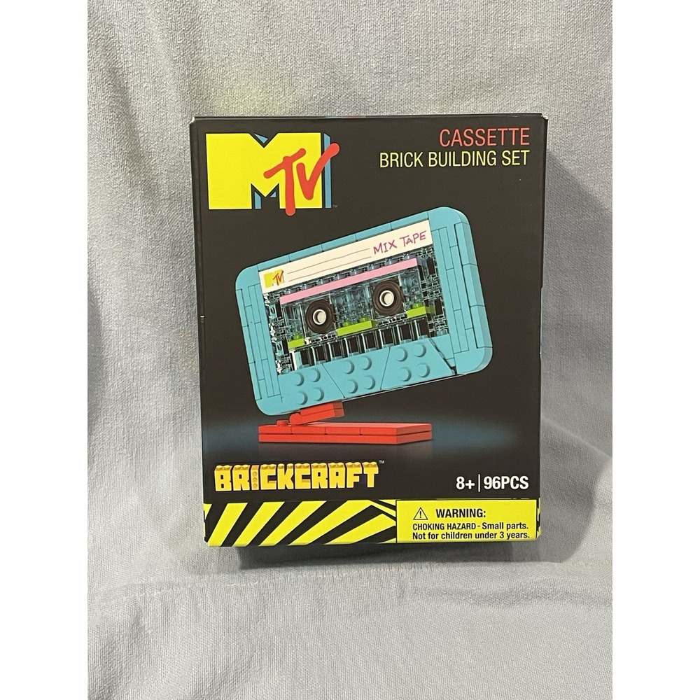NEW‎ Brickcraft MTV Retro Boom Box Brick Building Set Music TV 96 Pieces